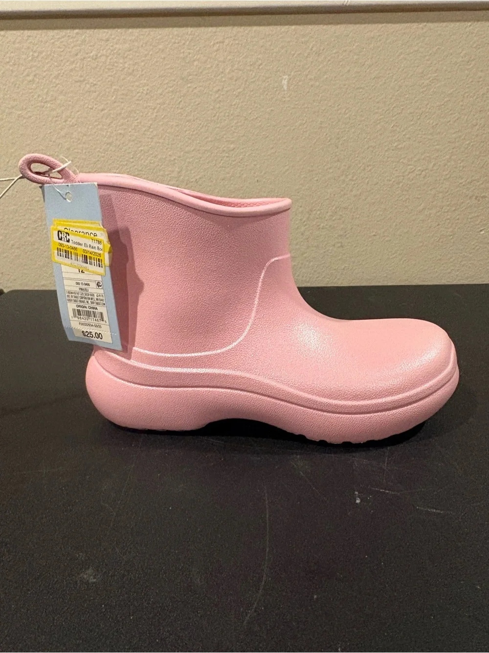 Toddler Eli Rain Boots Pink - Cat & Jack - SIZE 12